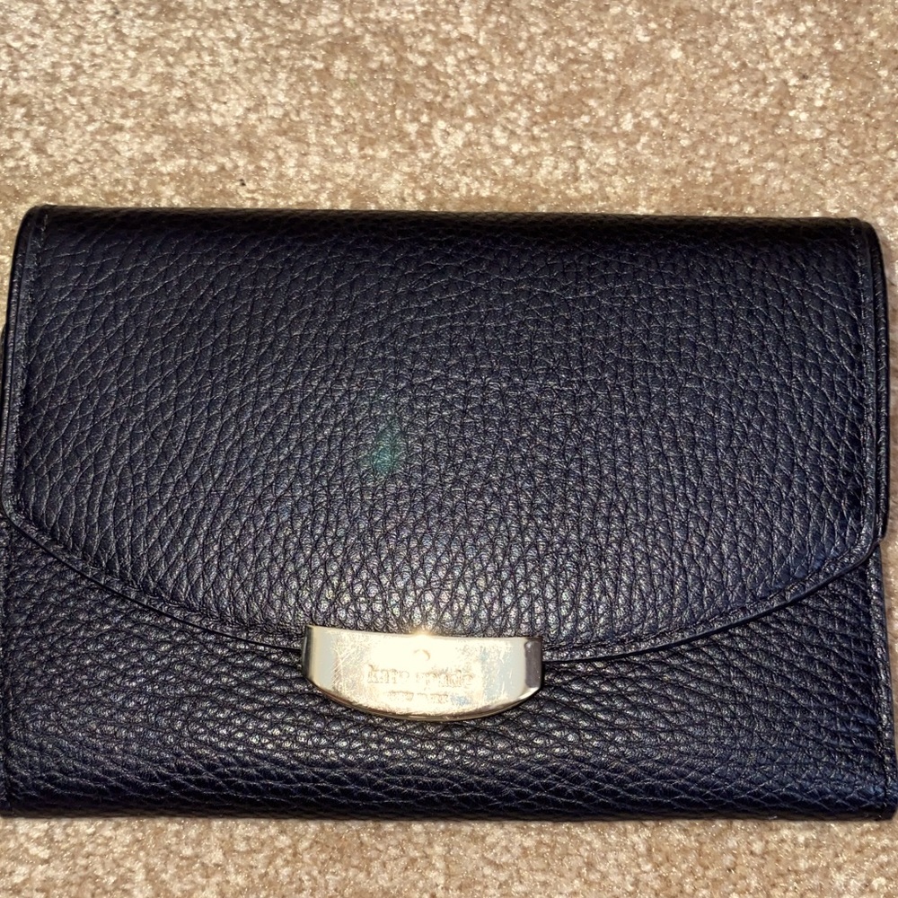 Kate Spade NWT black tri fold wallet